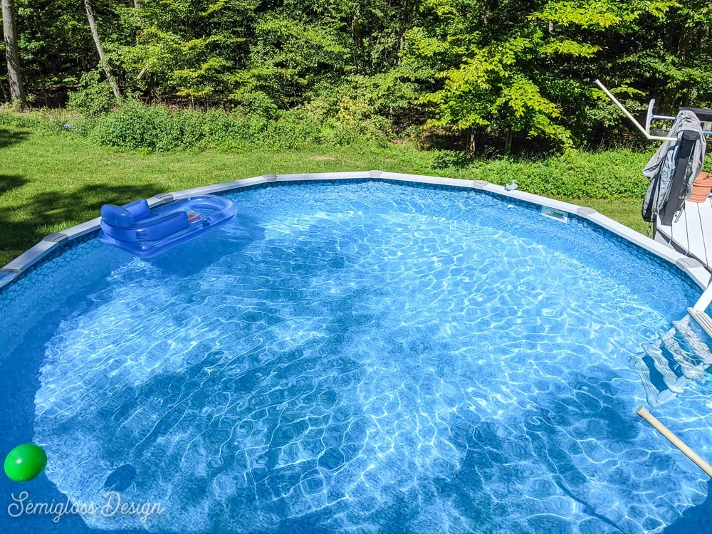 pool with float in it