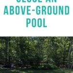 pin image - closing an above ground pool