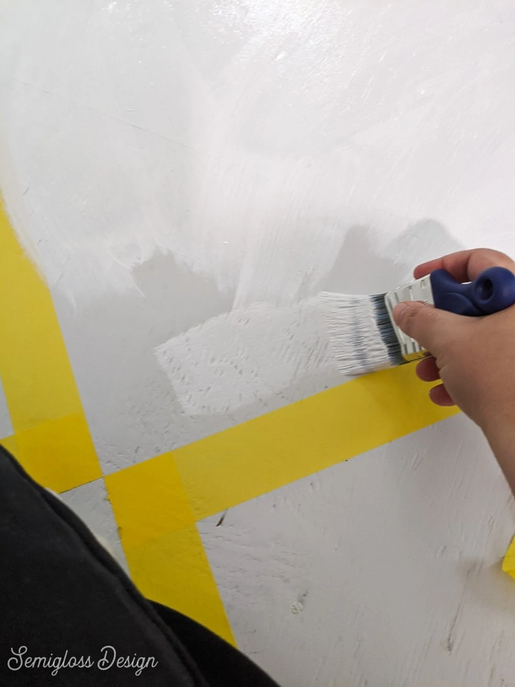 painting checkerboard floor