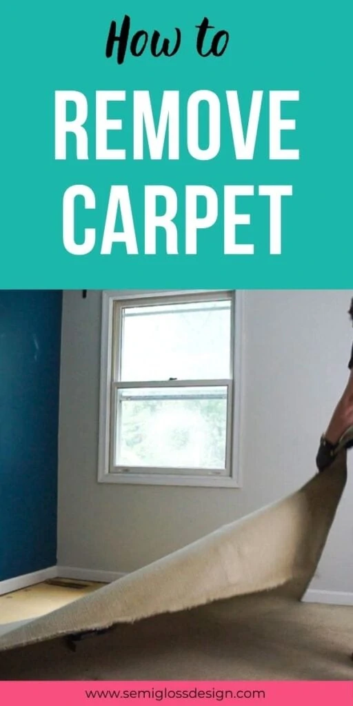 pin image - removing carpet