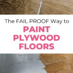 pin image - before and after of painted floor