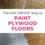 pin image - before and after of painted floor