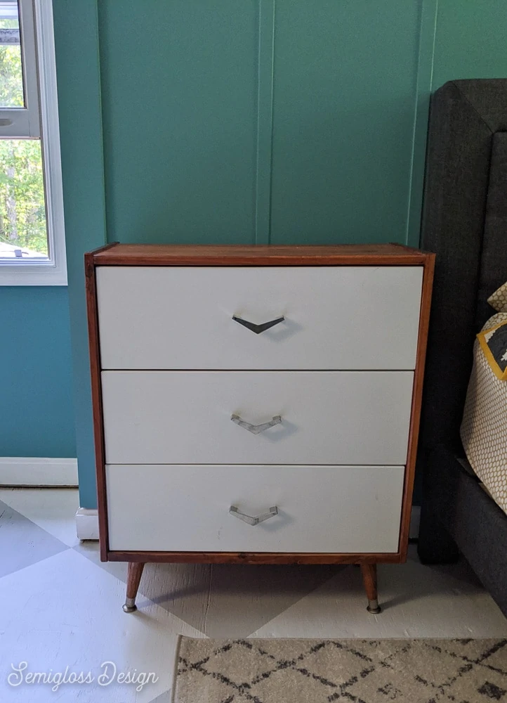 IKEA rast dresser with midcentury modern look