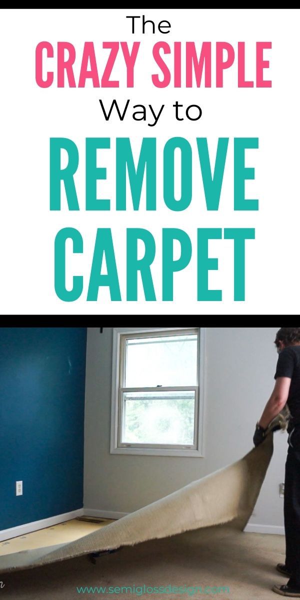 How to Rip Up Carpet The Easy Way Semigloss Design