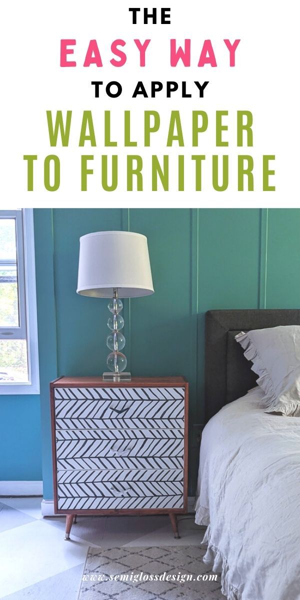 How to Use Peel and Stick Wallpaper on Furniture IKEA Rast Hack