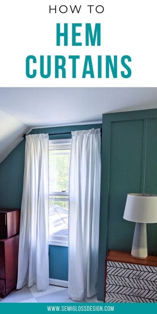 Easy Tips and Tricks for How to Hem Curtains - Semigloss Design