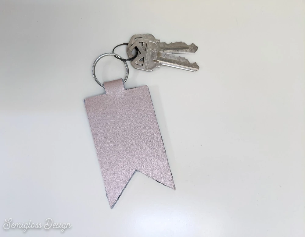leather keychain with keys