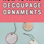 decoupage ornaments with vintage books