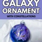 purple swirl galaxy ornament