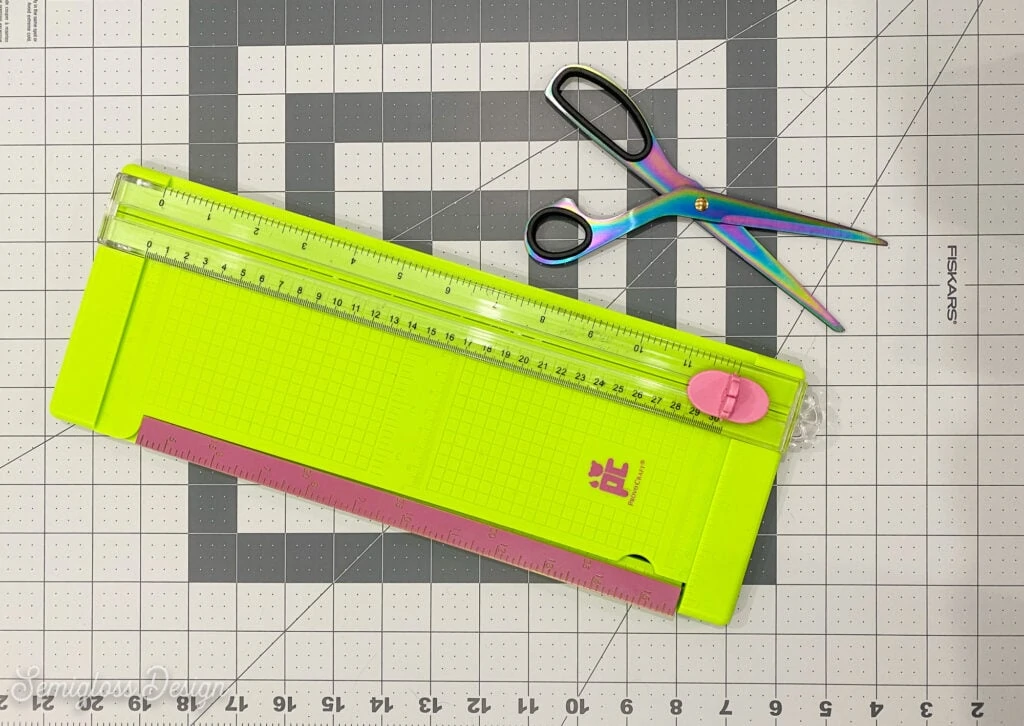 scissors and paper cutter