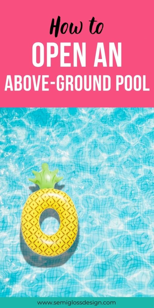 pool with pineapple float