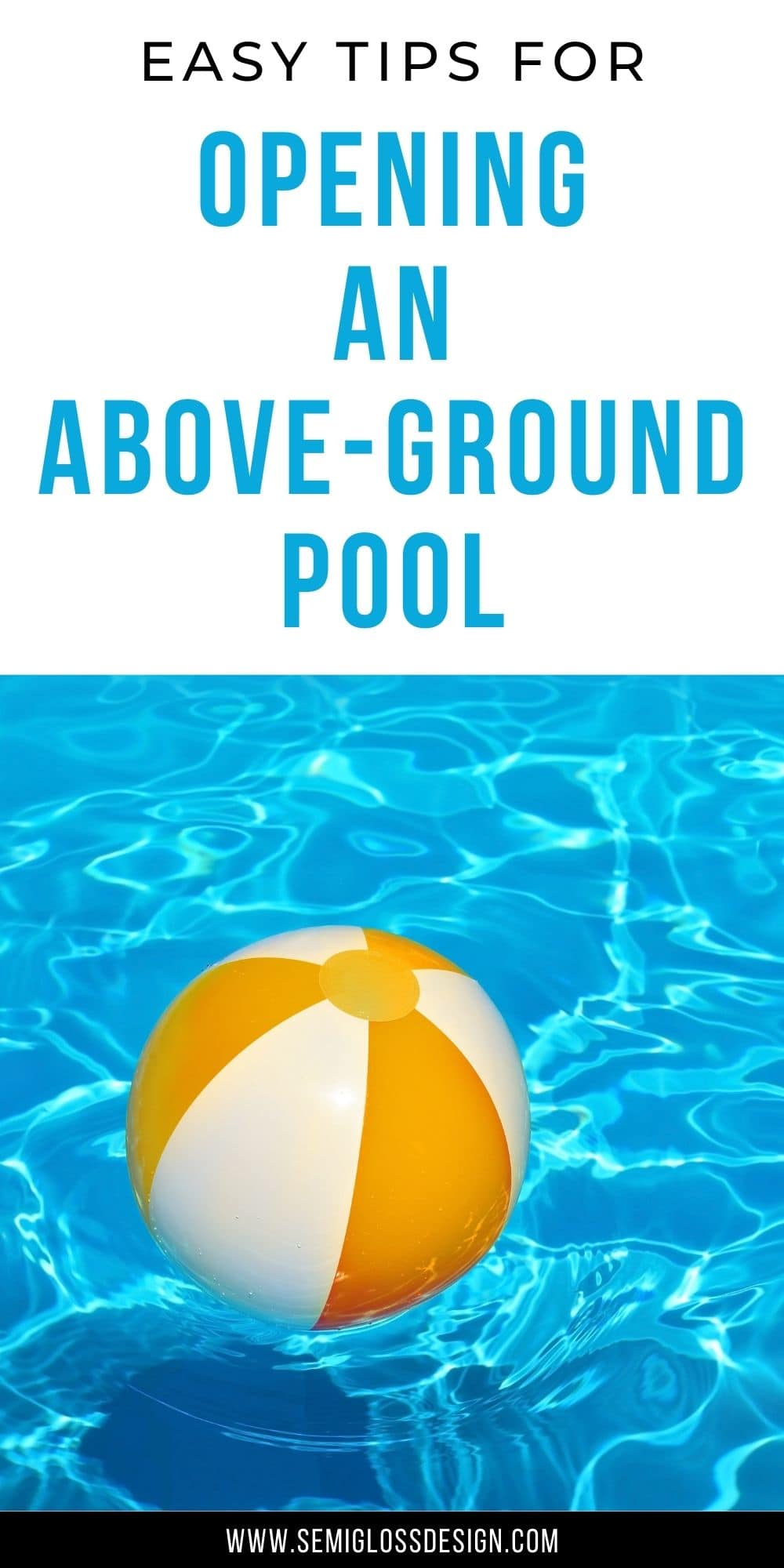opening above ground pool