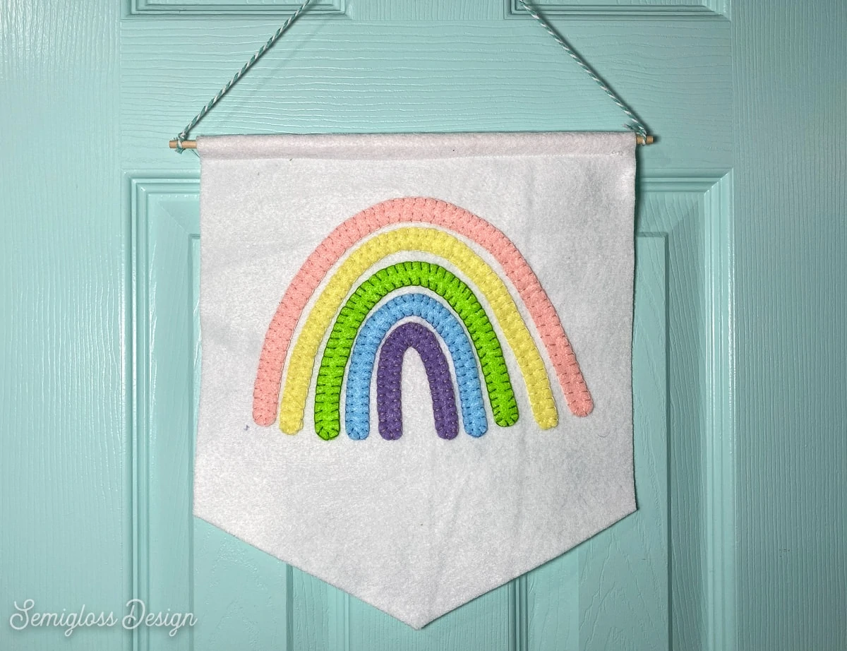 How to Make a DIY Felt Wall Hanging with a Rainbow