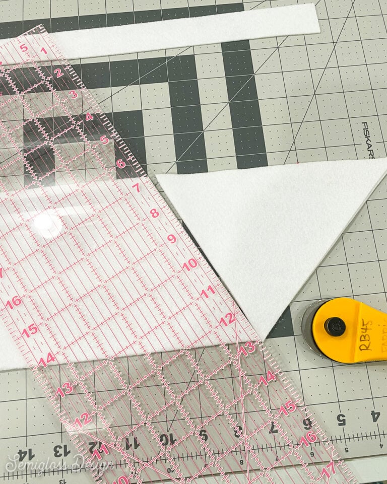 How to Make a DIY Felt Wall Hanging with a Rainbow Semigloss Design