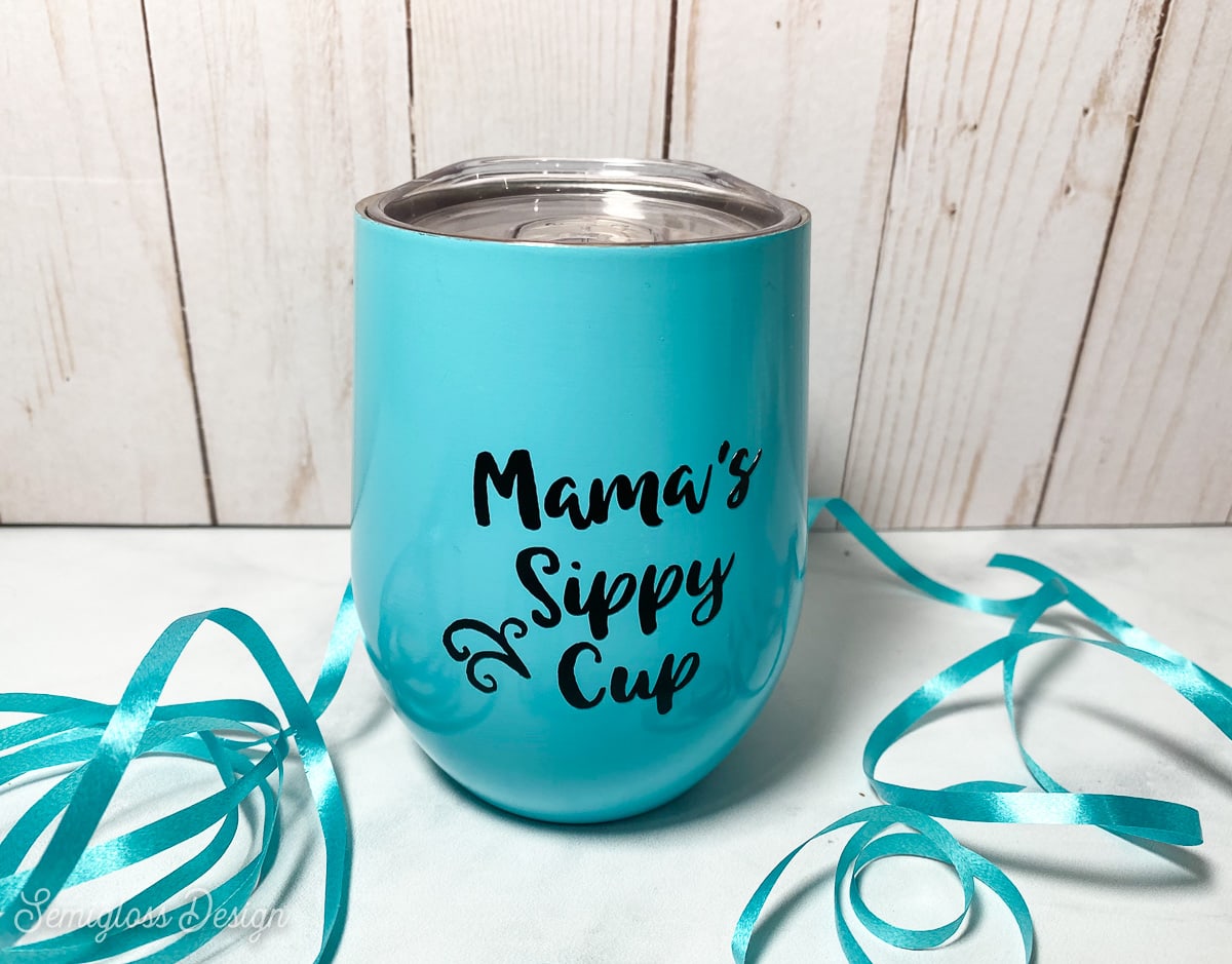 How To Make DIY Vinyl Decals For Tumblers Semigloss Design