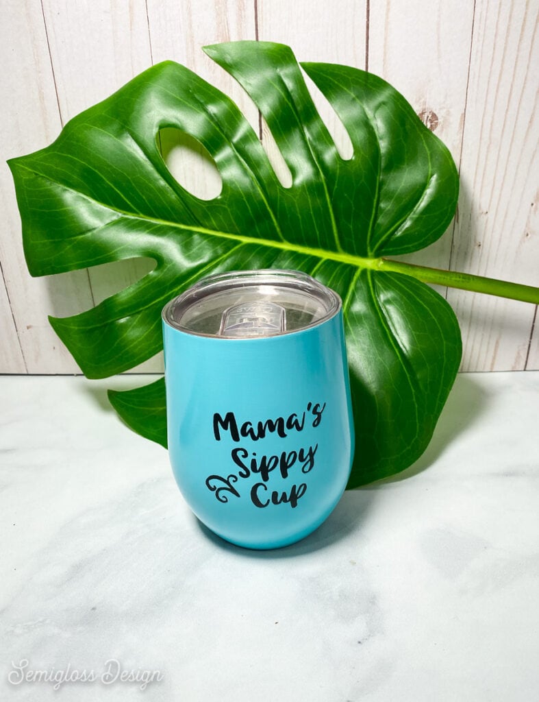 How to Make DIY Vinyl Decals for Tumblers - Semigloss Design