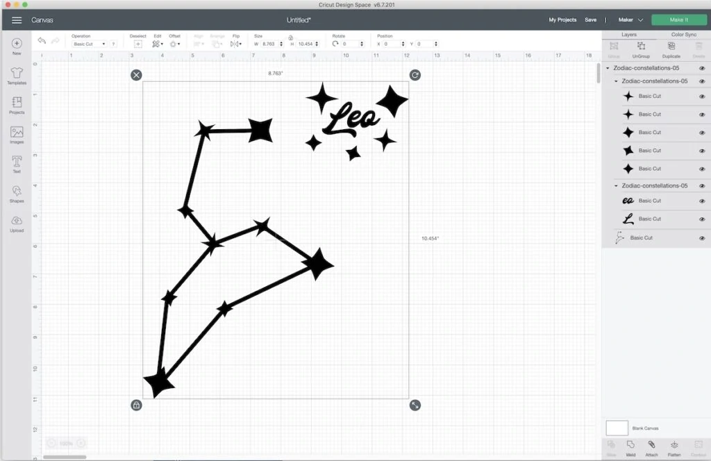 leo constellation svg