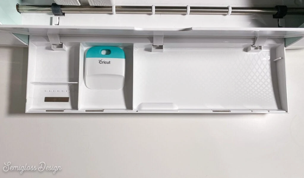 storage compartment of cricut maker