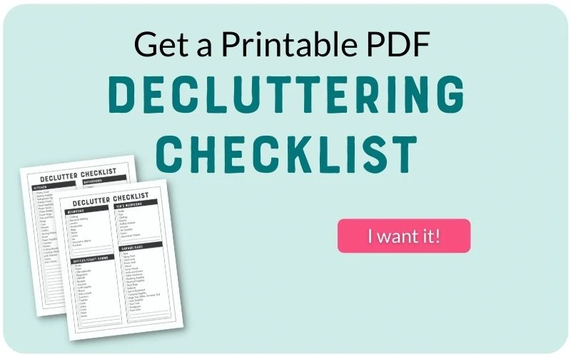 decluttering checklist 