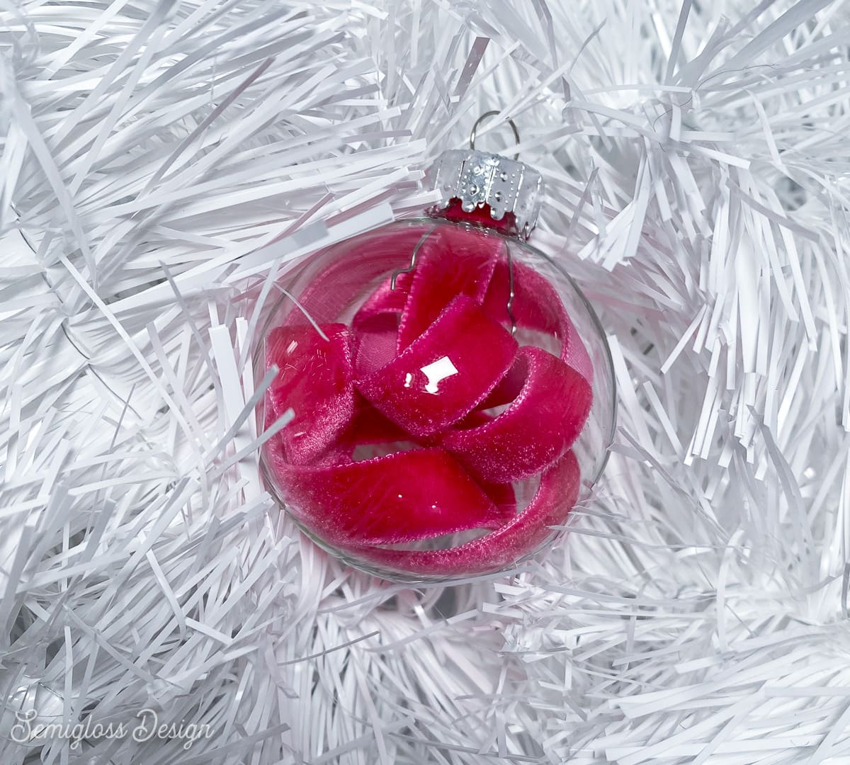 Fun Ways to Fill Clear Christmas Ornaments - Semigloss Design