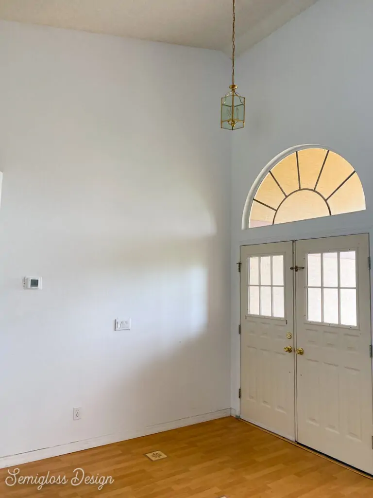 entryway with high ceilings