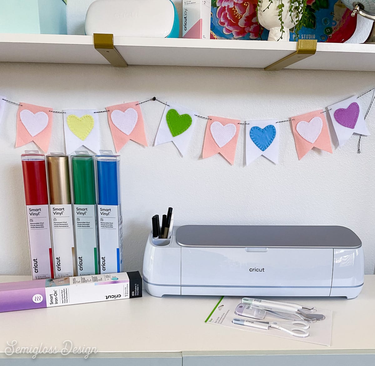 Cricut Bulk Smart Vinyl Permanent Monochrome Bundle - Black, White 21ft