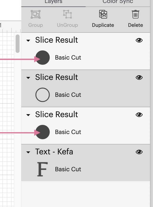 screenshot of cricut design space