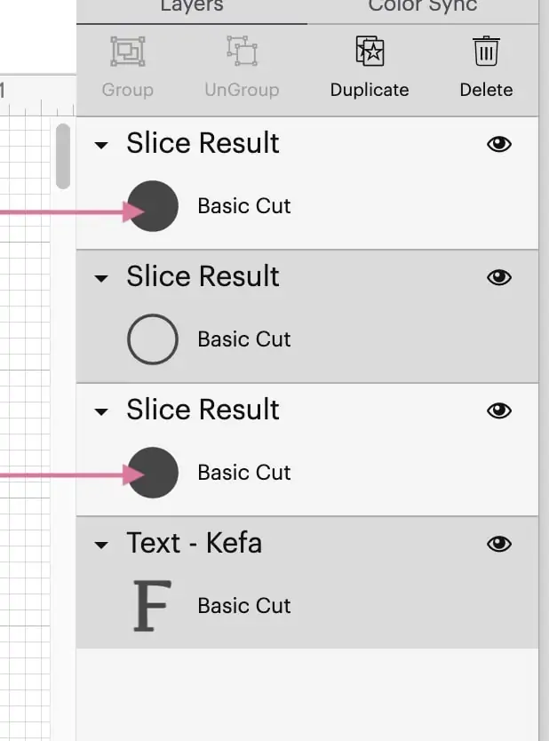 screenshot of cricut design space