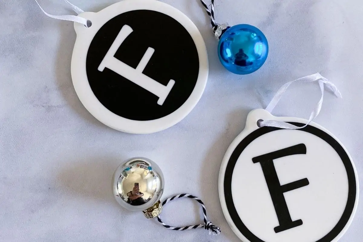 DIY Monogram Ornament for Christmas