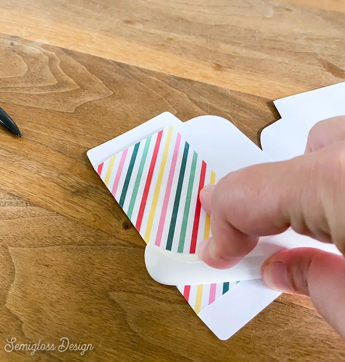 folding paper with bone folder