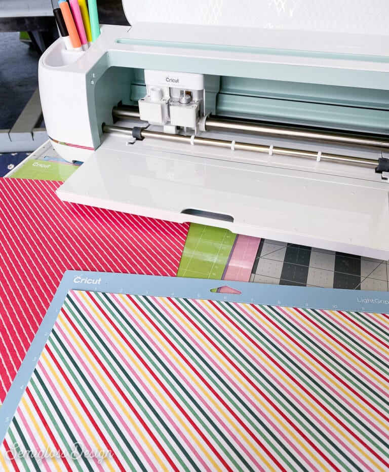 How to Cut Scrapbook Paper with a Cricut Semigloss Design