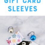 winter patterned gift card sleeves and ornaments