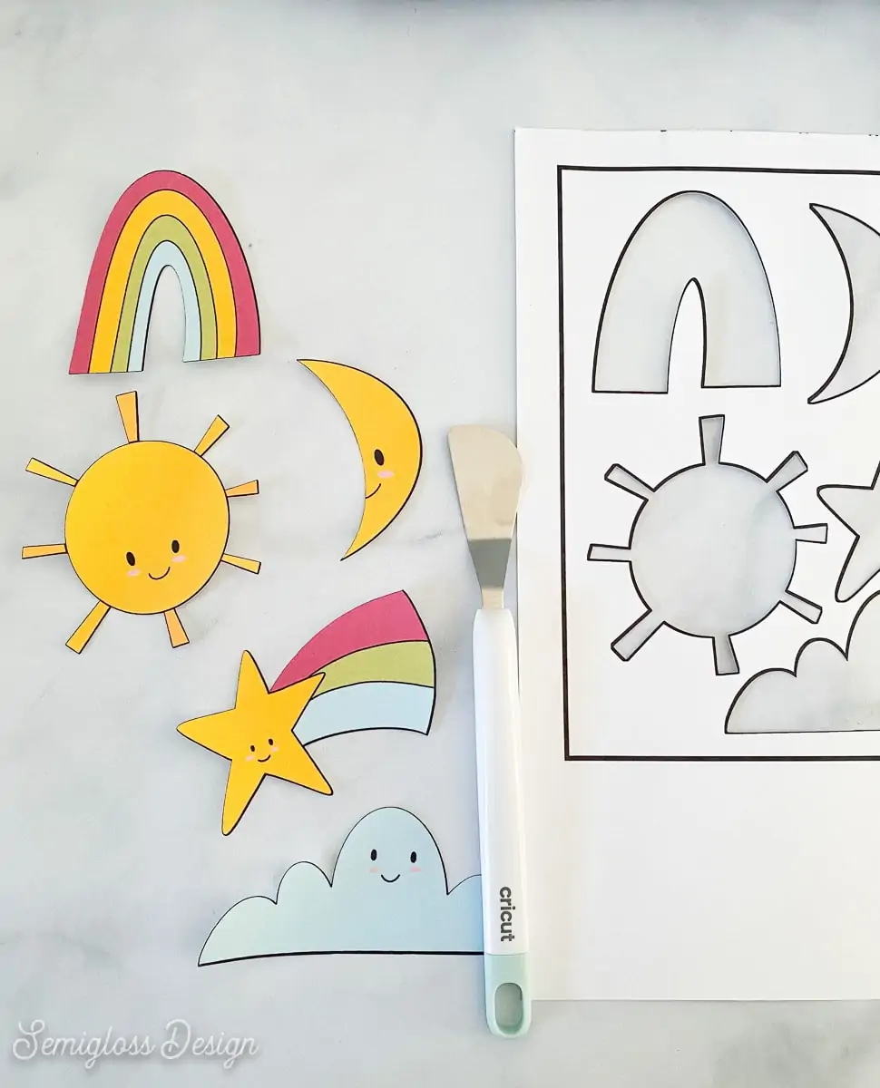 die cut sun stickers