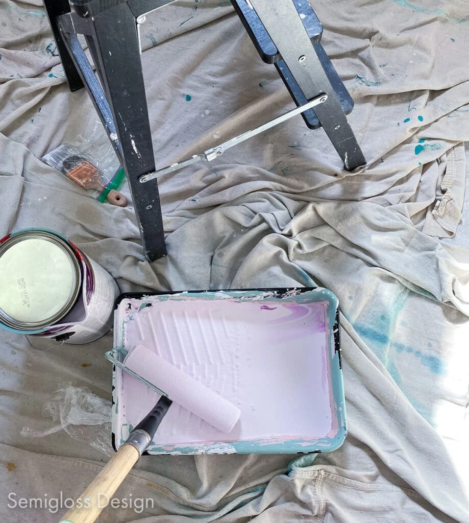 purple color changing paint for ceiling