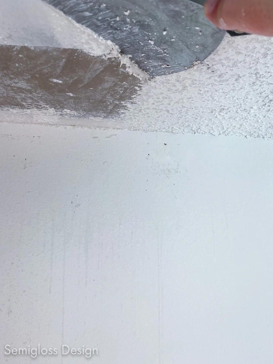 scraping popcorn ceiling