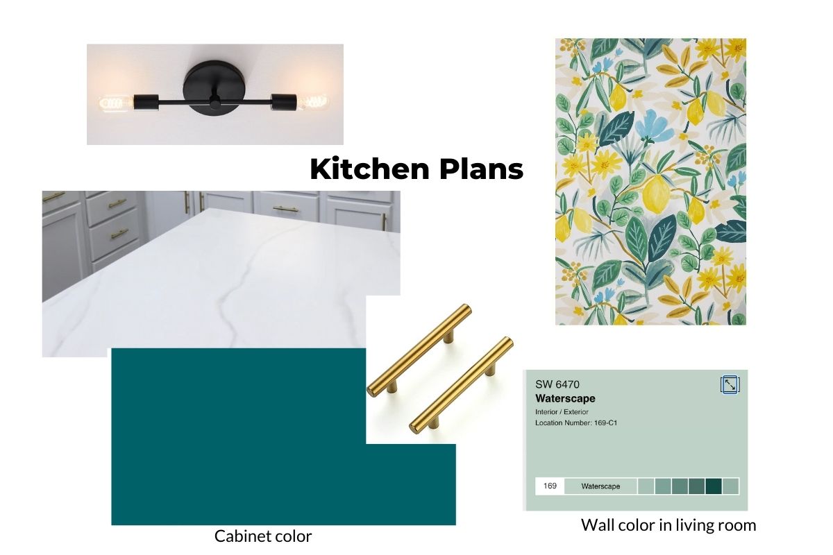 mood board for kitchen