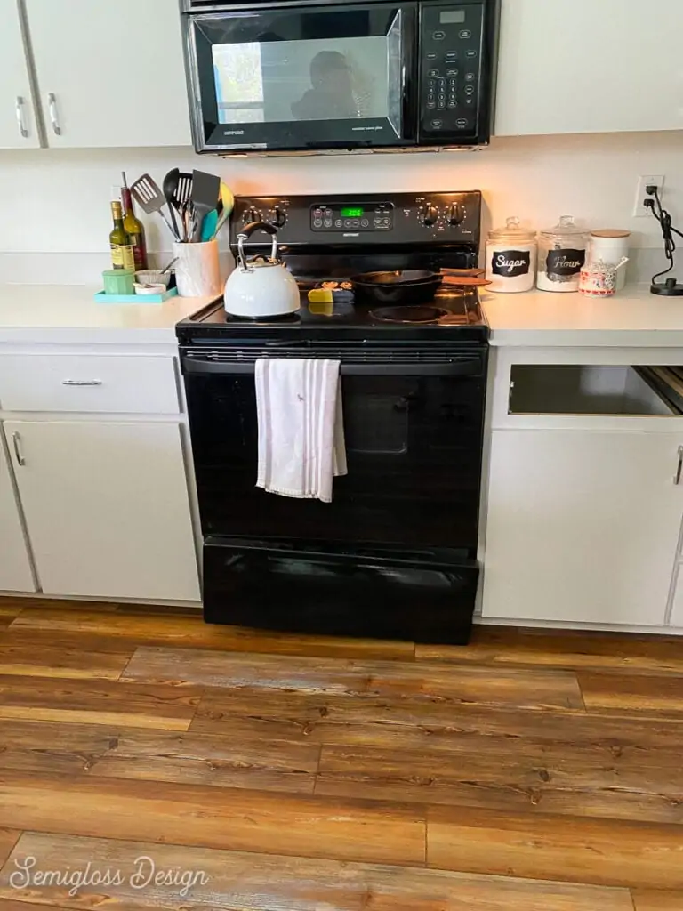 stove in kitchen