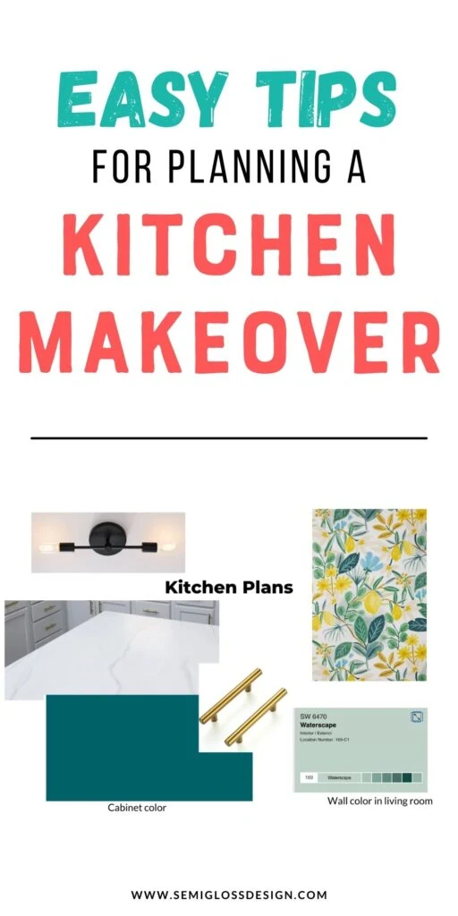 kitchen makeover moodboard plans