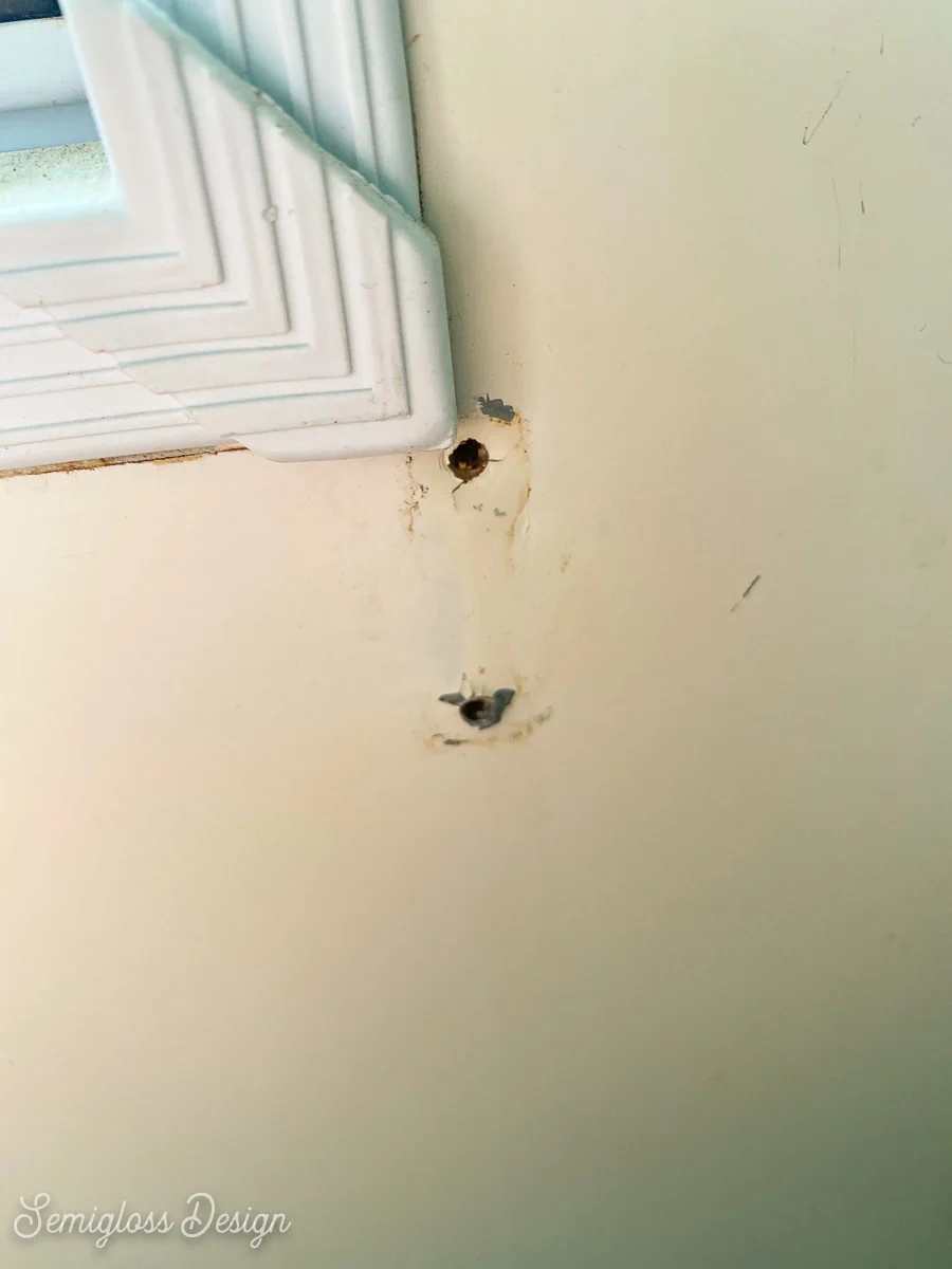 holes in door