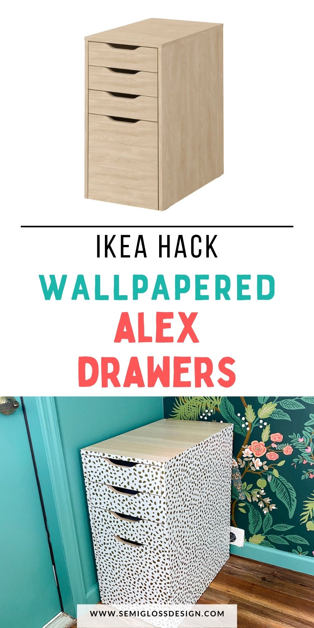 Wallpaper Hack: Drawer Liners