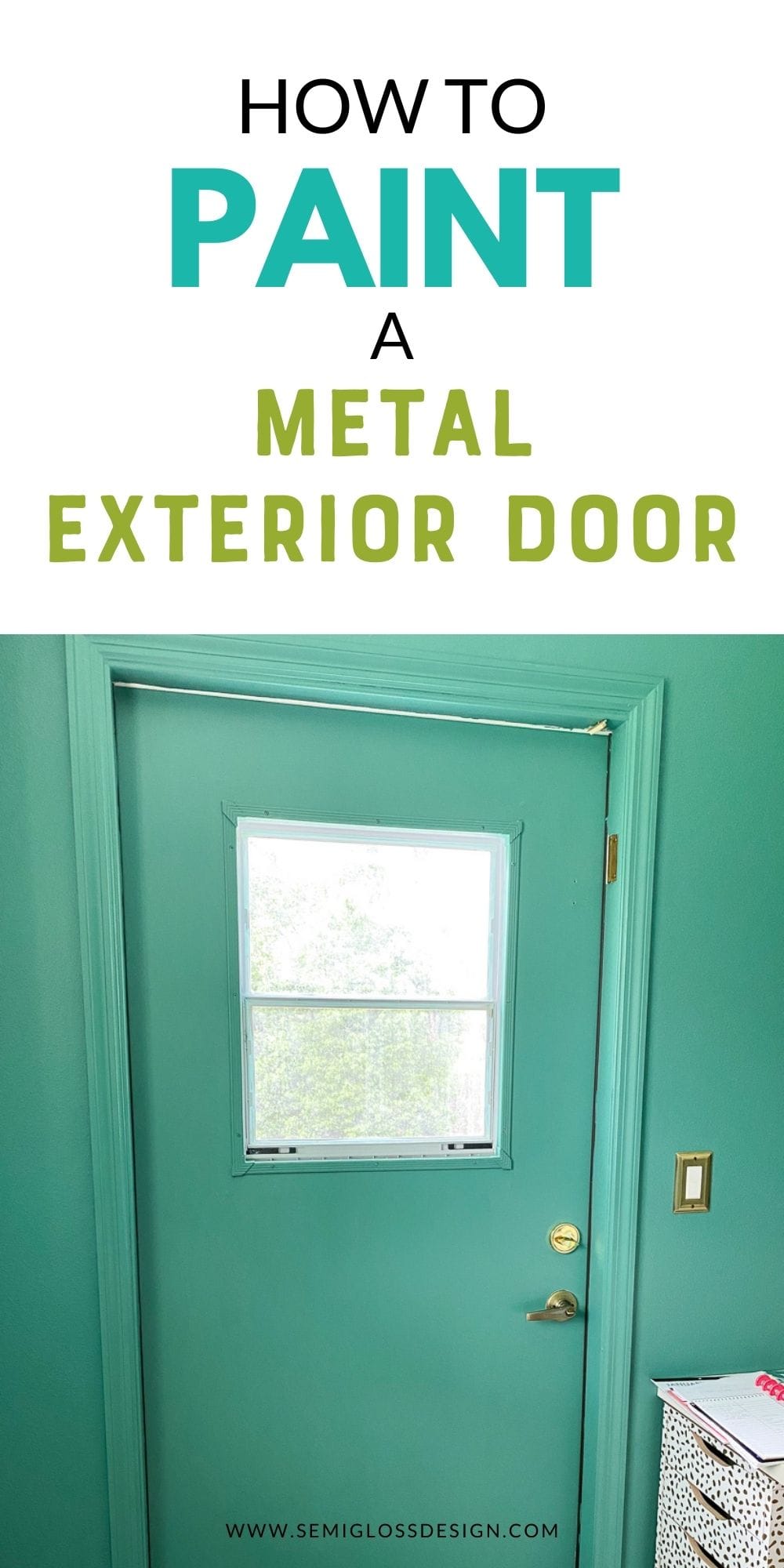 Painting A Metal Door Any Color And How To Easily Do It