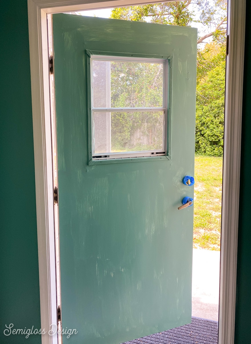 How to Paint Metal Doors - Semigloss Design