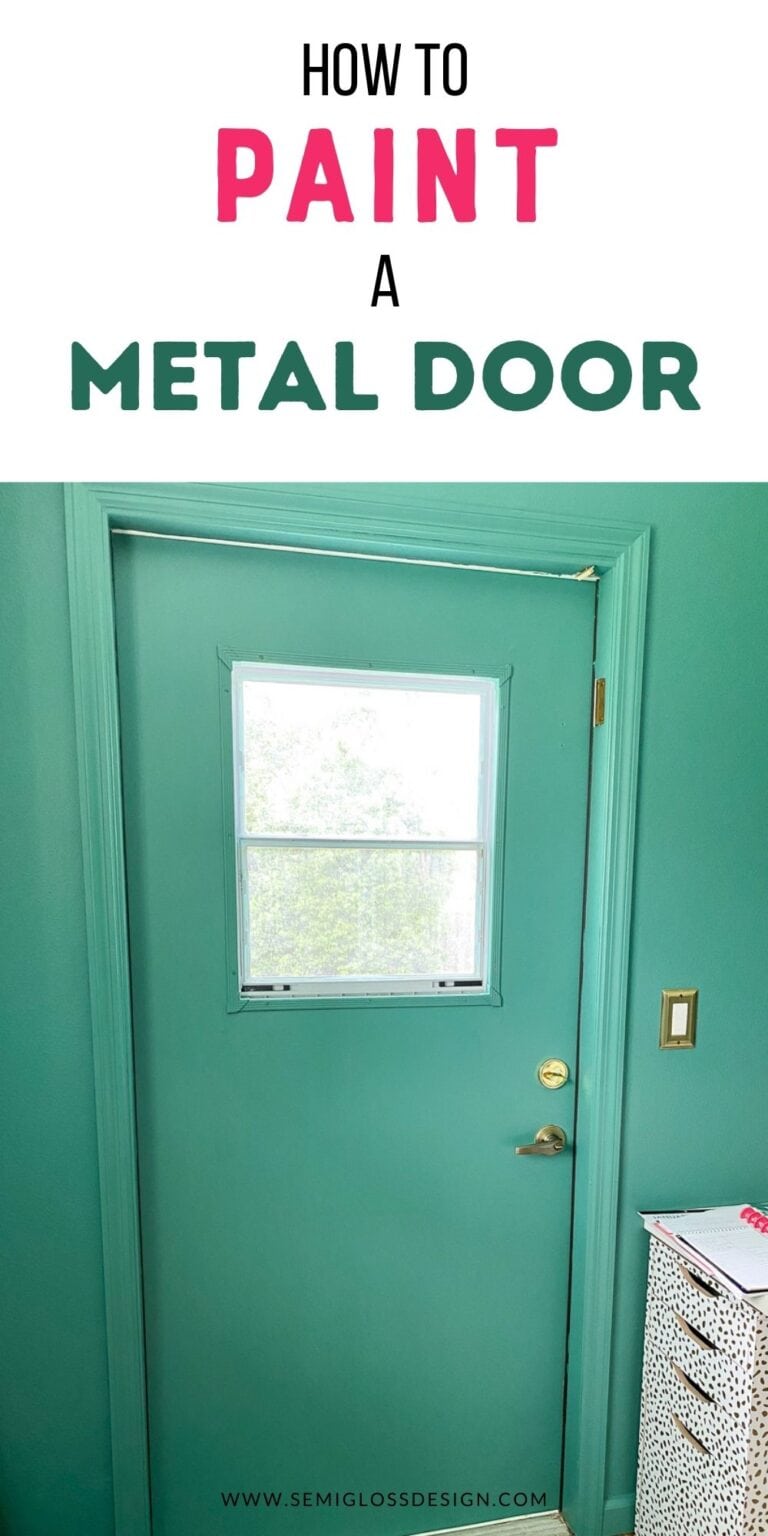 How to Paint Metal Doors - Semigloss Design