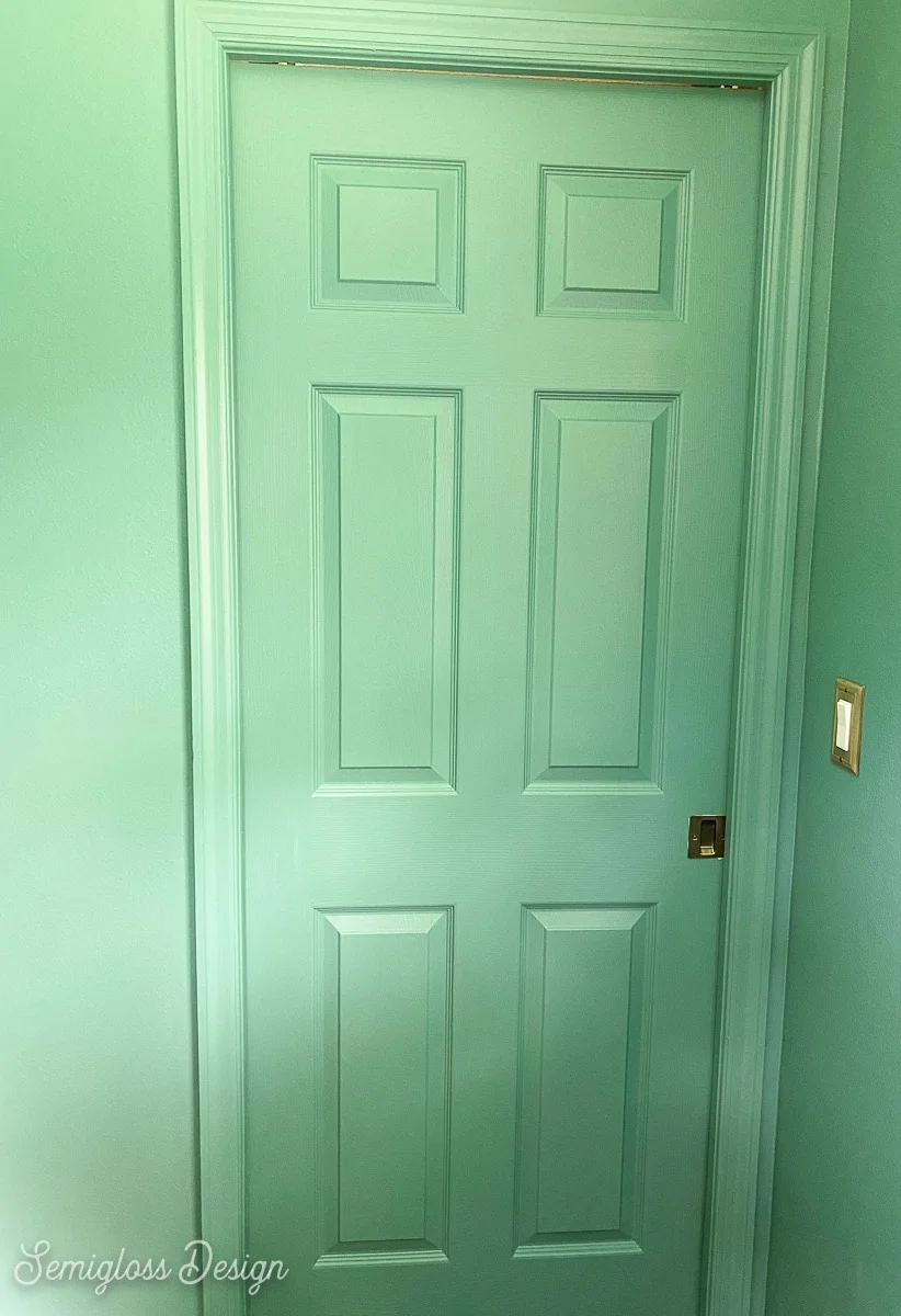 green pocket door