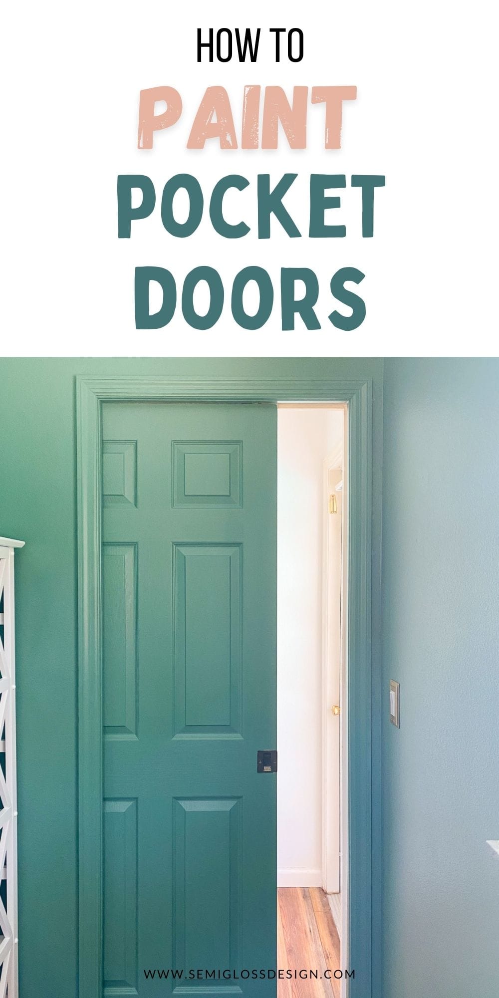 How to Paint Pocket Doors Semigloss Design