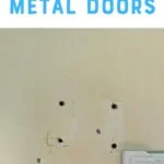 screw holes in metal door