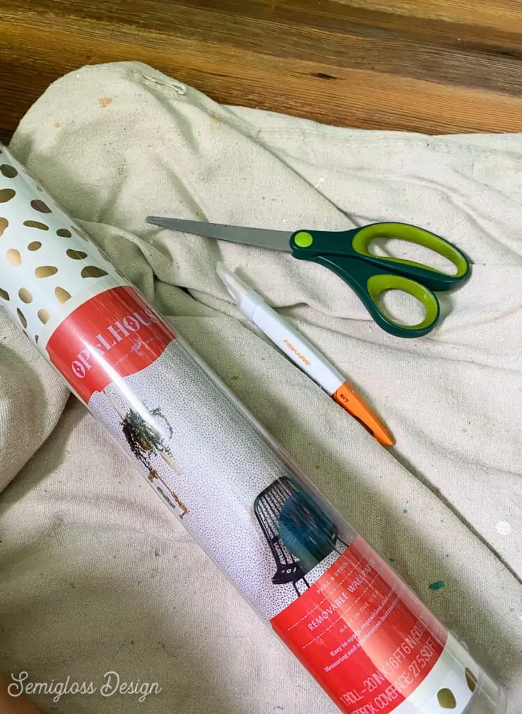 wallpaper, knife, and scissors