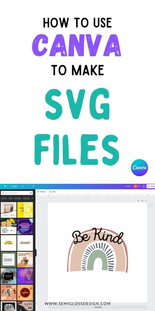 rainbow svg in Canva