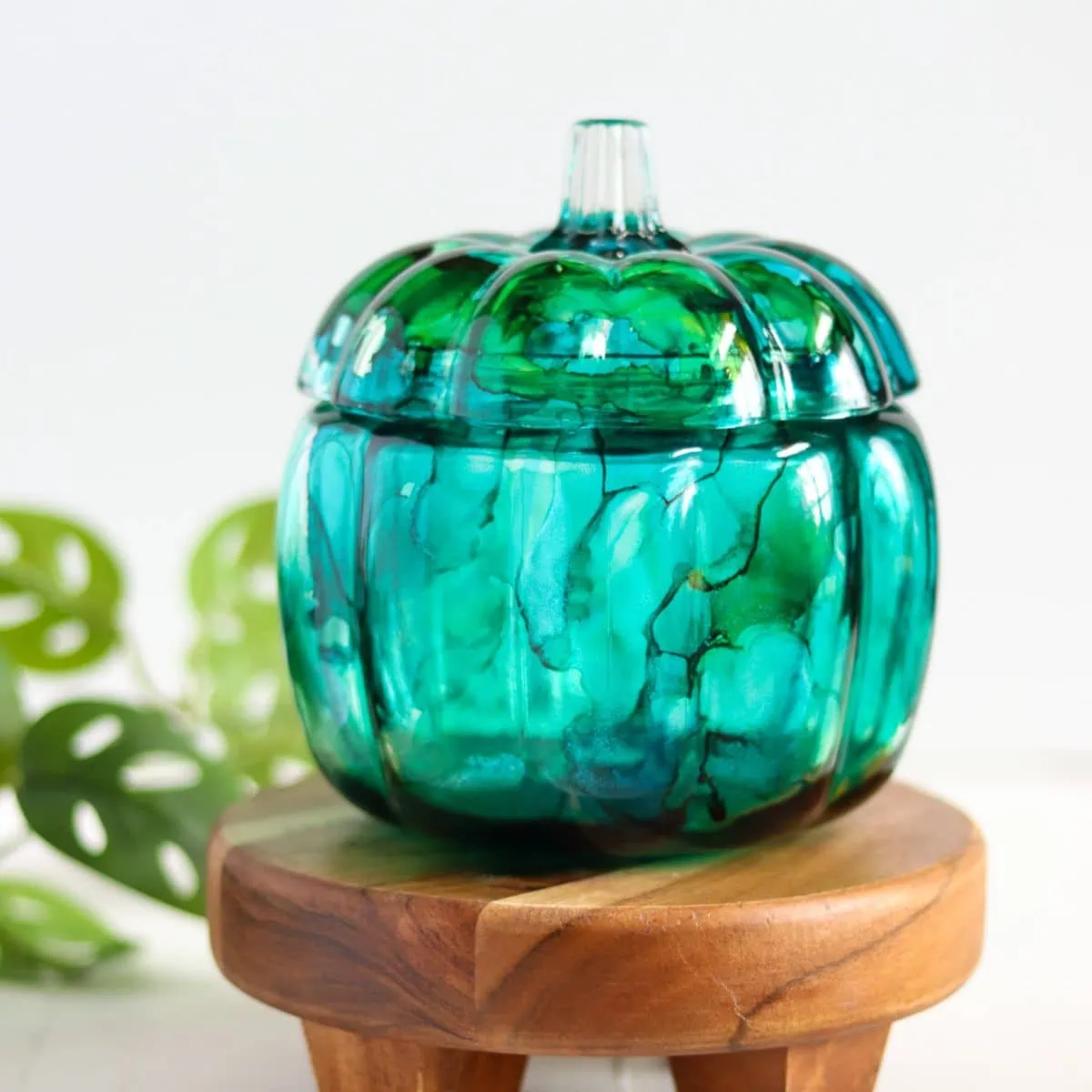 Make a DIY Alcohol Ink Pumpkin for Halloween