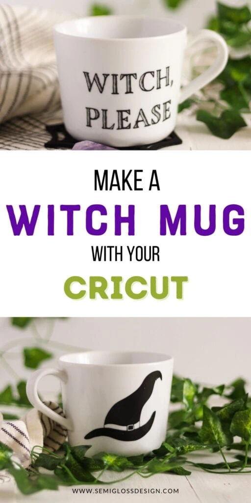 collage of witch mug design